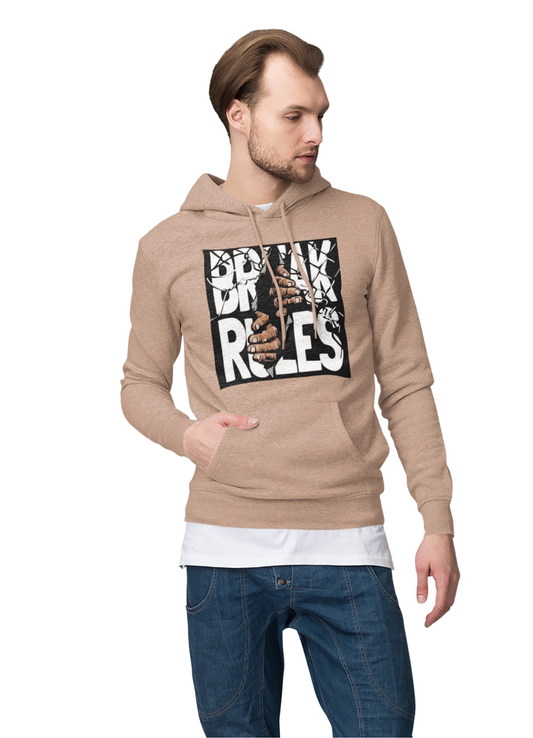 Men's 48% Cotton 52% Polyester BREAK RULES Hoodie