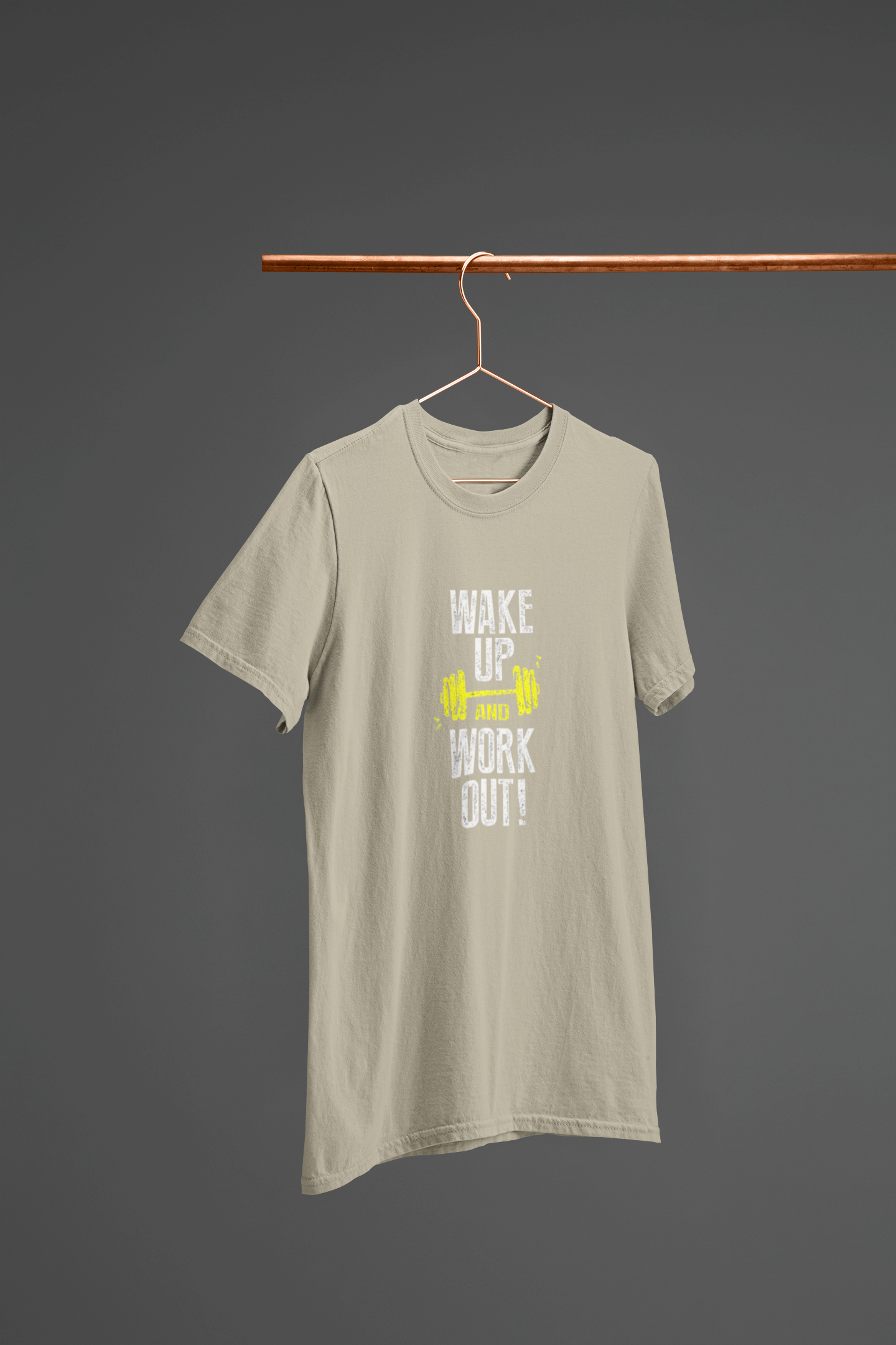Wake Up and Work Out 100% Cotton T-Shirt