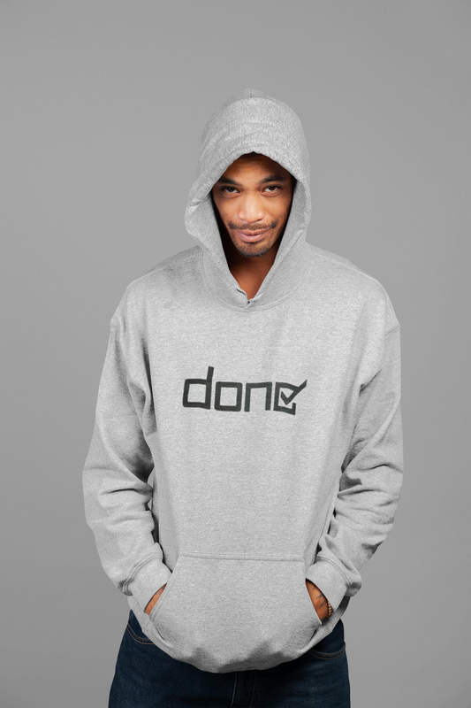 Men's  50% Cotton 50% Polyester DONE Hoodie