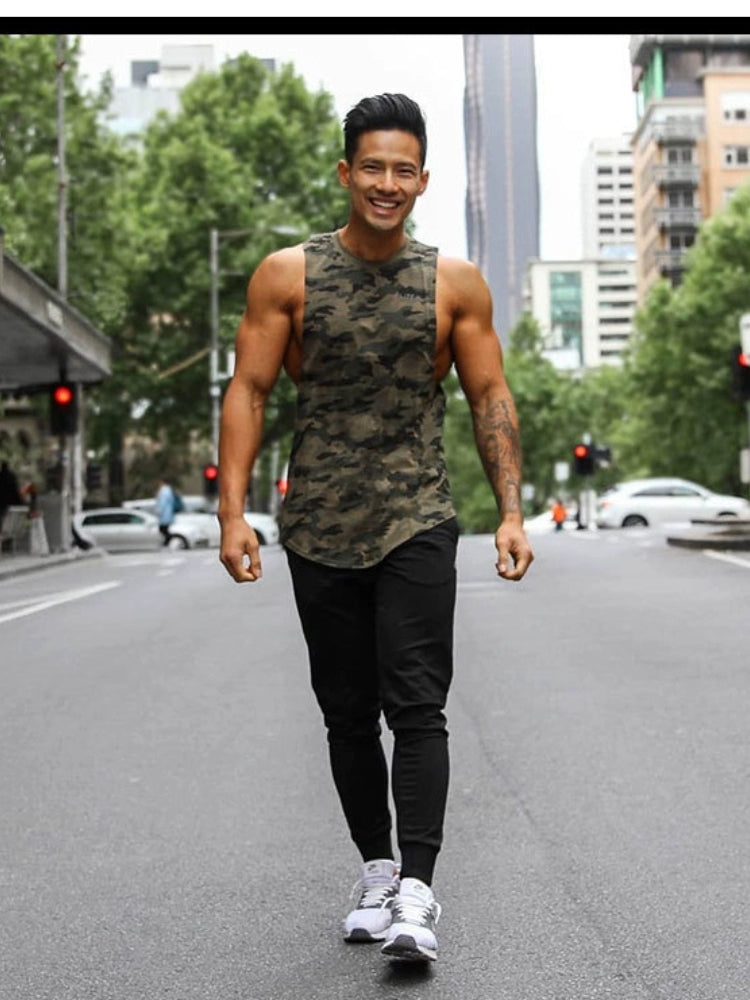 Camouflage Quick-Drying Tank Tops