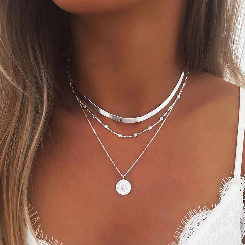 Women's Three-Layer Necklace