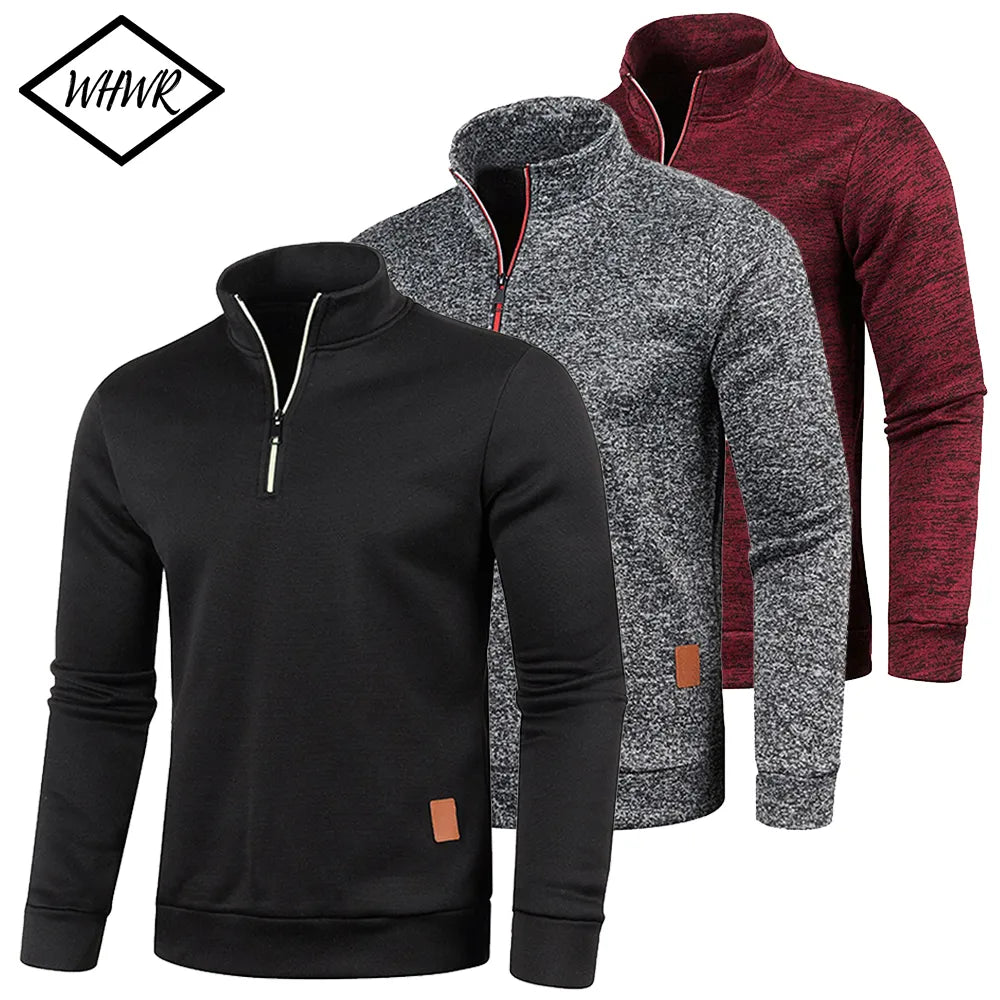 Men's Pullover Half Zipper Sweatshirt